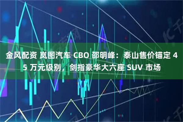 金风配资 岚图汽车 CBO 邵明峰：泰山售价锚定 45 万元级别，剑指豪华大六座 SUV 市场