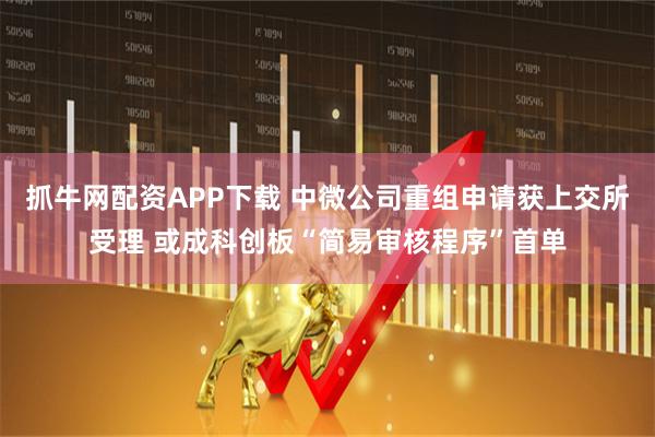 抓牛网配资APP下载 中微公司重组申请获上交所受理 或成科创板“简易审核程序”首单